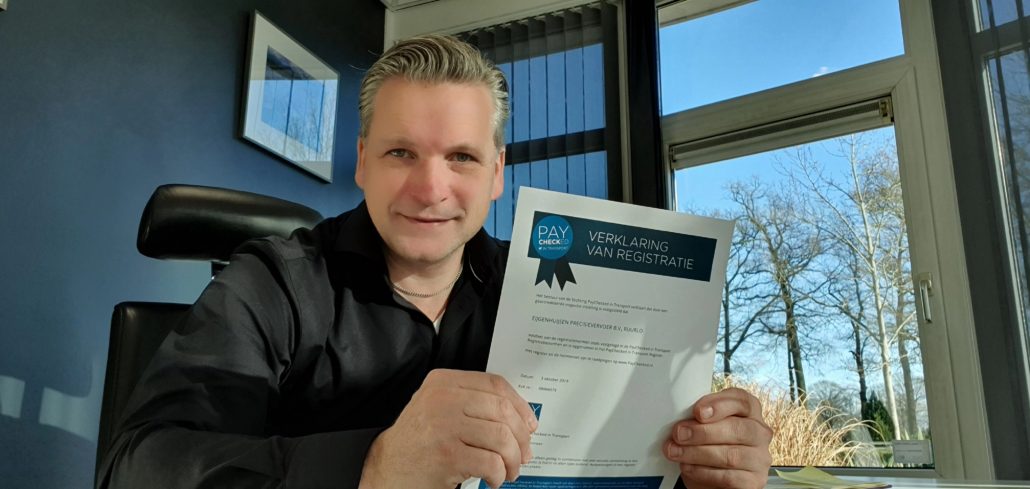 Marcel Reurink, Eijgenhuisen precisievervoer, kiest voor Paychecked inspectie van Bureau Cicero