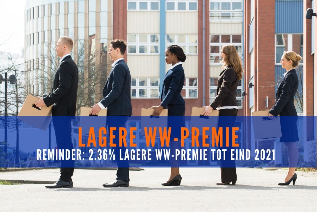 Reminder: alle werkgevers: 2.36% lagere WW-premie tot eind 2021