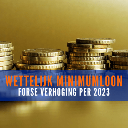 Forse verhoging wettelijk minimumloon 2023